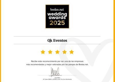 QK Events agencia de eventos especializados en bodas